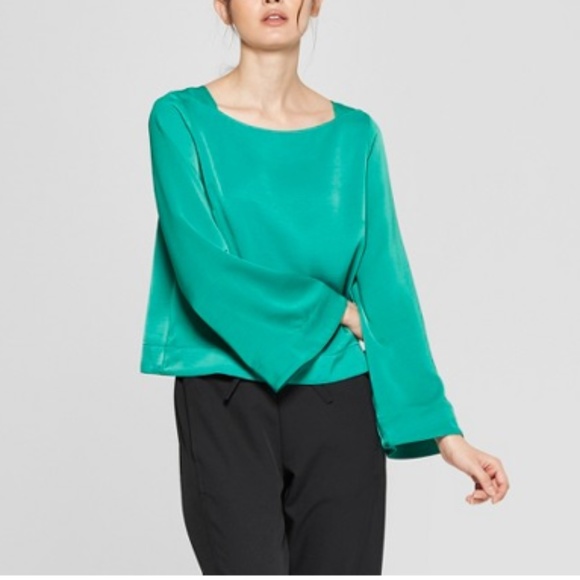 🌟Prologue long sleeve wide square neck blouse - Picture 4 of 6